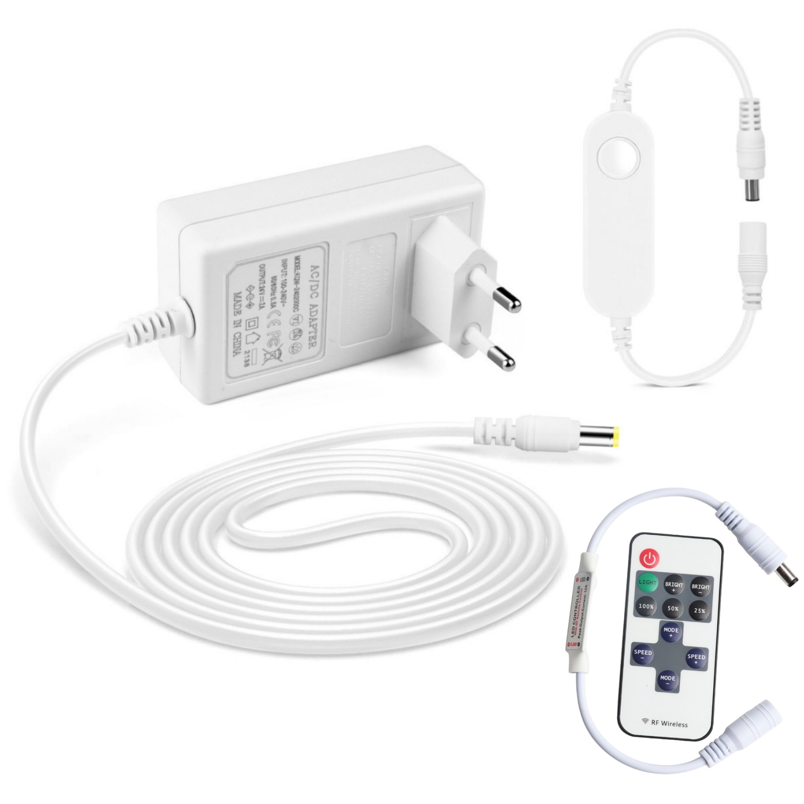 Smart Power Strip - Tuya LED قطاع تحكم صغير 11Key