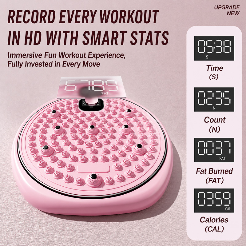 Smart Home Wellness - جهاز تدريب الخصر المنزلي مع أحجار