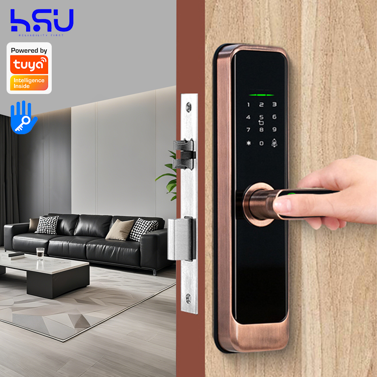 Smart Home Security - قفل باب ذكي رقمي للمنازل الخشبية،