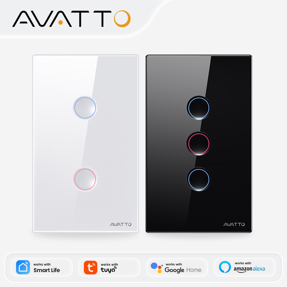 Smart Home Tuya - مفتاح إضاءة ذكي لاسلكي من AVATTO