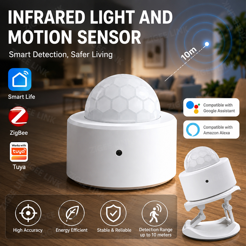 Smart Home Security - مستشعر حركة لاسلكي ZigBee 3.0 PIR