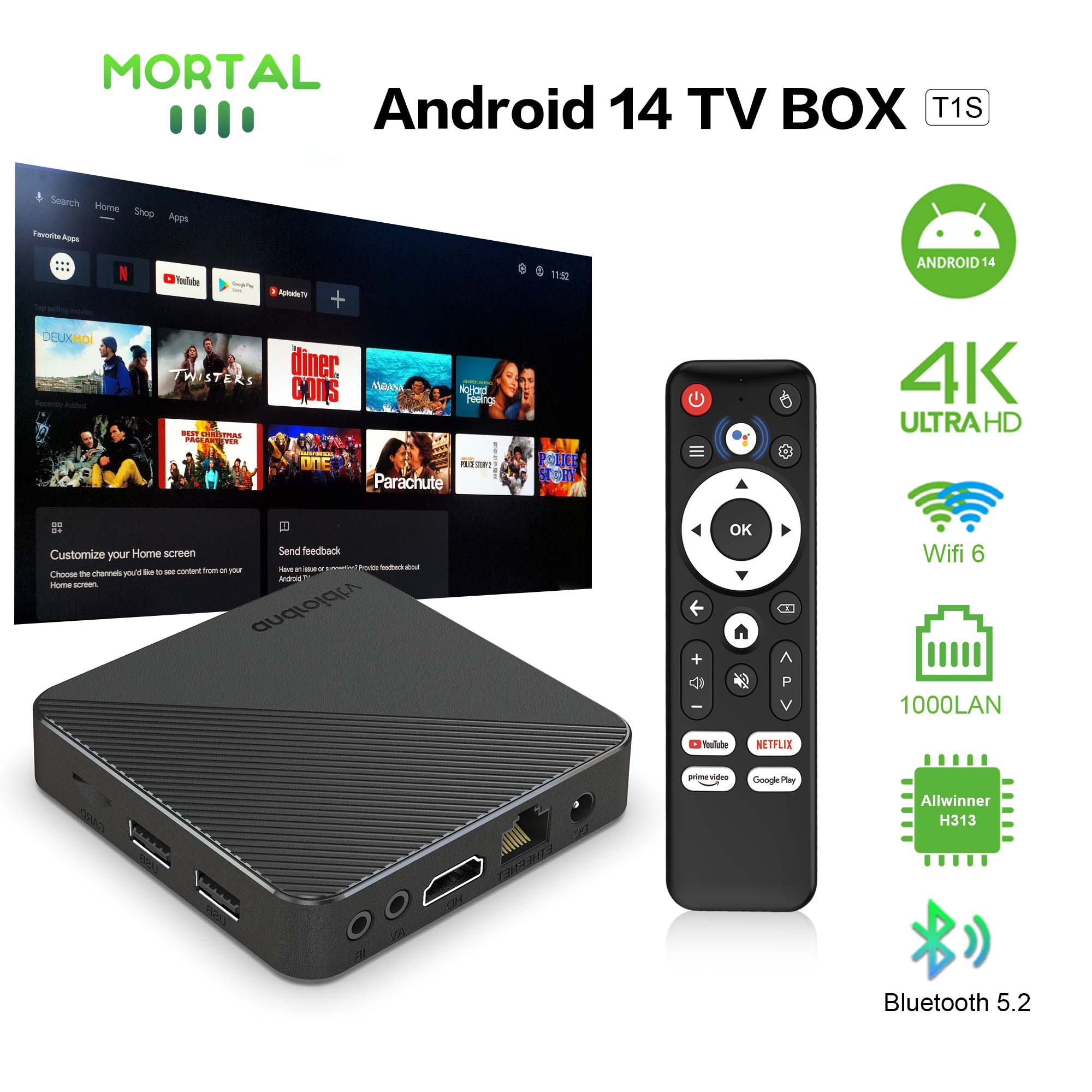 Smart Home Plus - صندوق تلفاز ذكي يعمل بنظام Android