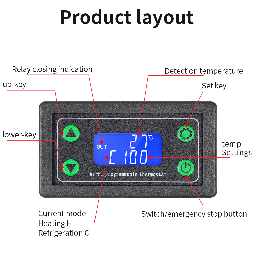 واي فاي التحكم في درجة الحرارة - مراجعة Wifi Thermostat وسعره