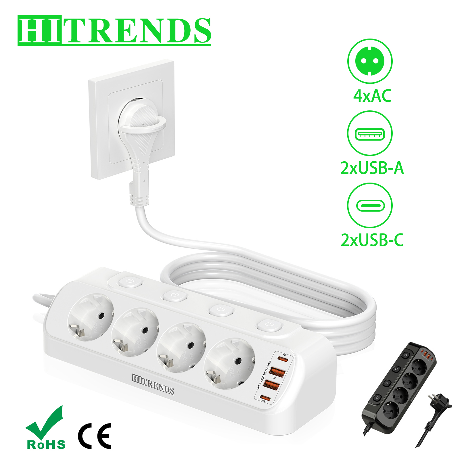 مقبس سطح المكتب الأوروبي، شريط - مراجعة Smart Power Strip وسعره
