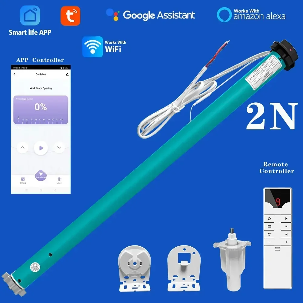 نظام محرك ستائر ذكي SZMYQ 25 م - مراجعة Smart Home Tuya وسعره