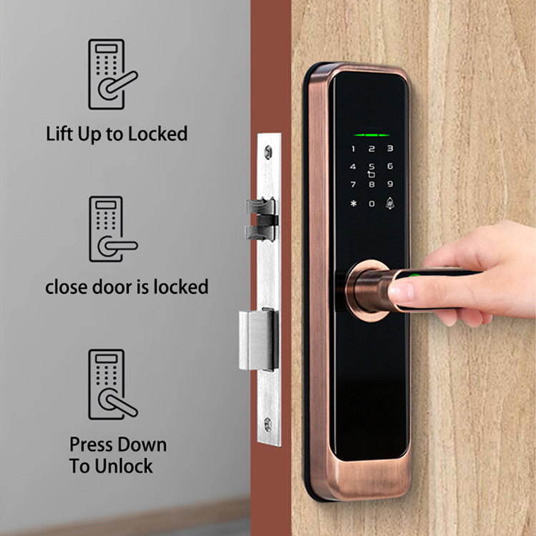 قفل باب ذكي رقمي للمنازل الخشب - مراجعة Smart Home Security وسعره