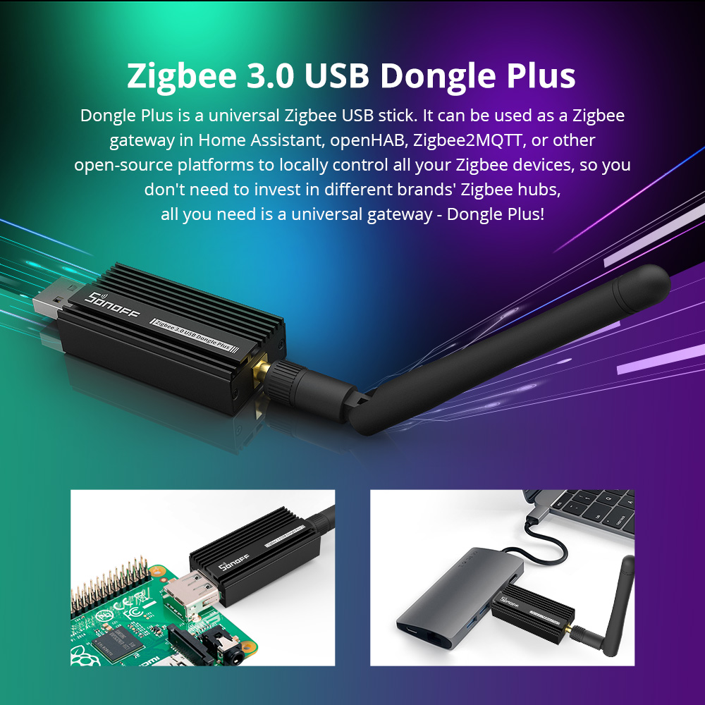 دونجل USB ذكي SONOFF Zigbee 3. - مراجعة Smart Home Plus وسعره