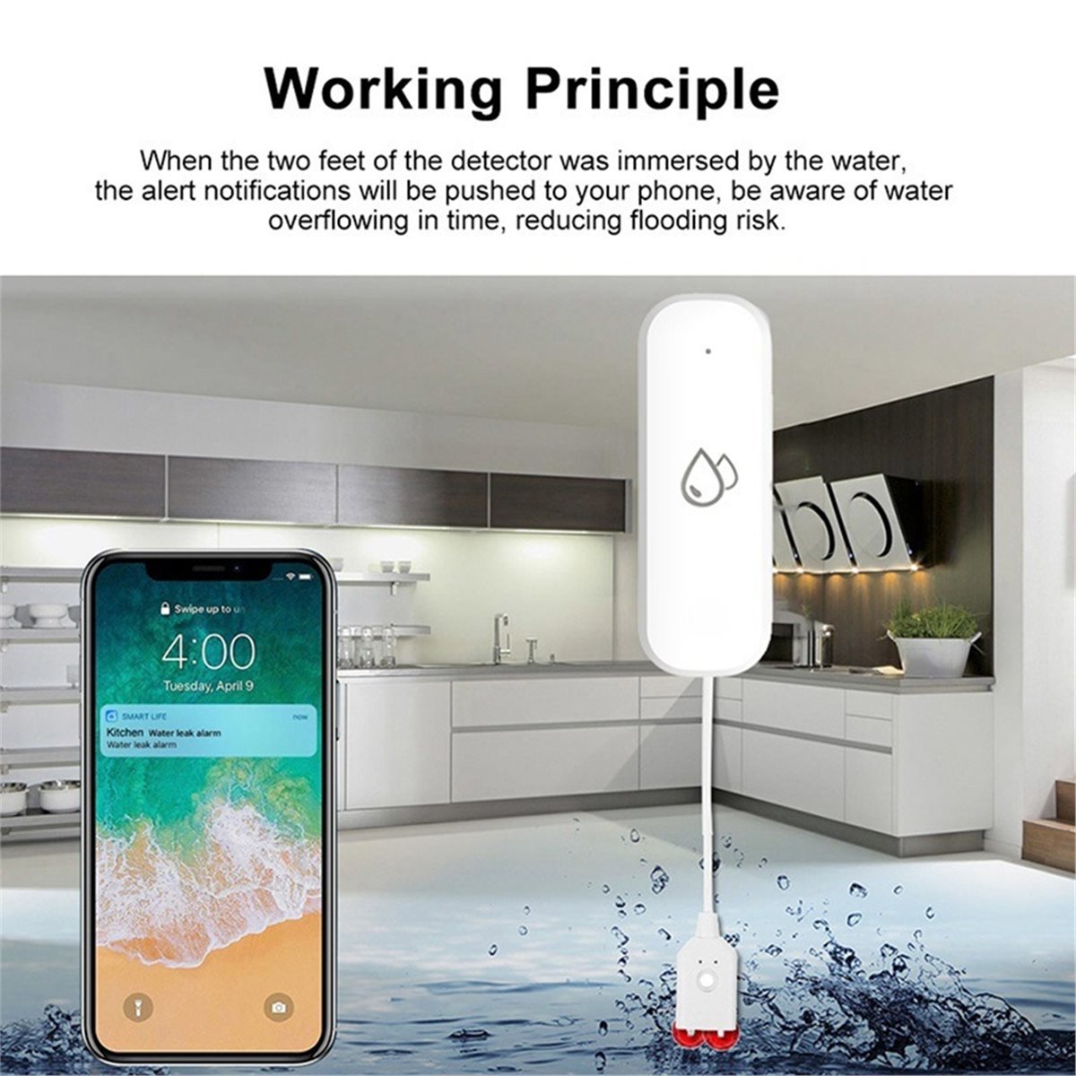 مستشعر تسرب المياه المتوافق مع - مراجعة Smart Home Tuya وسعره
